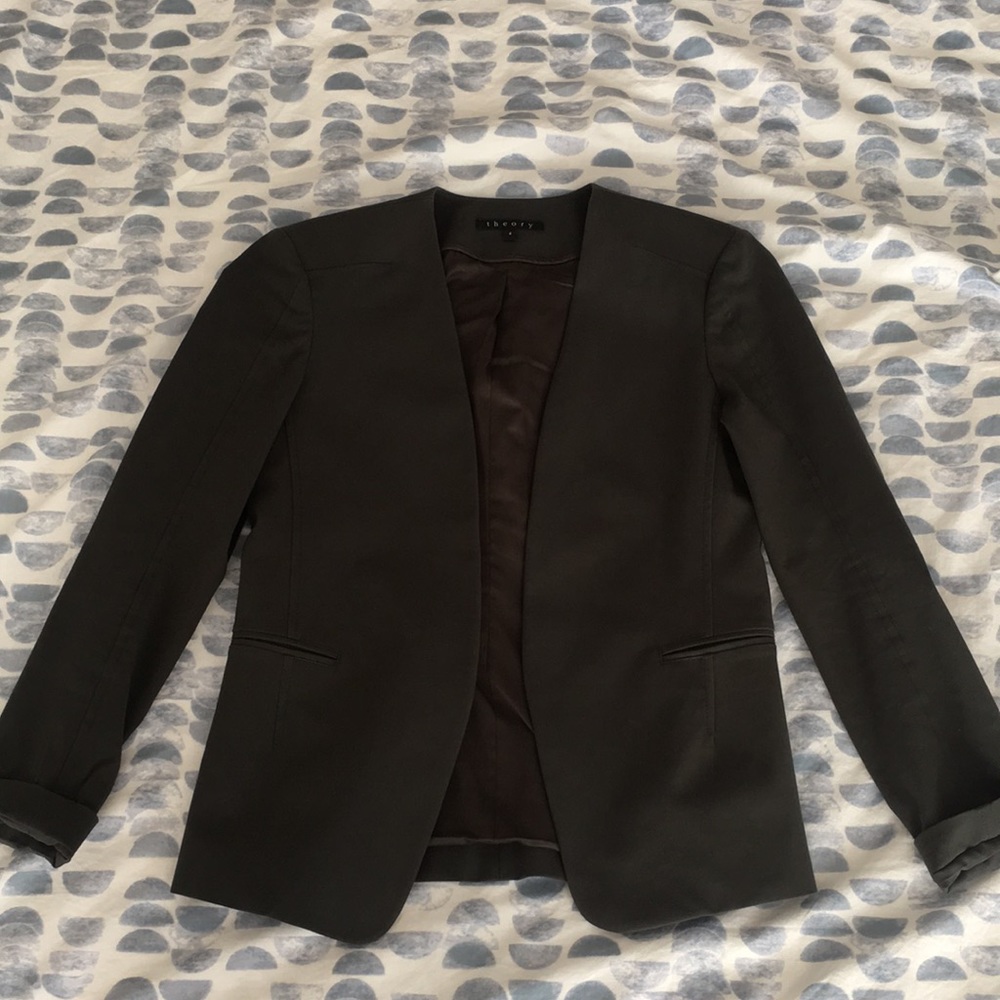 Theory Dark Green Jacket - Size 4